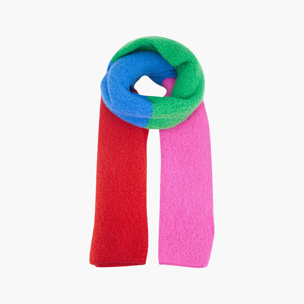 Aster Green/Pink Colourblock Heavyweight Scarf - Hauslife