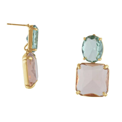 Aura Allure Stone Cut Luxe Earrings - Hauslife