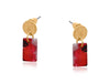 Aurora Petite Resin Rectangle Stud Earrings - Hauslife