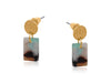 Aurora Petite Resin Rectangle Stud Earrings - Hauslife