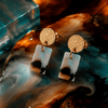 Aurora Petite Resin Rectangle Stud Earrings - Hauslife