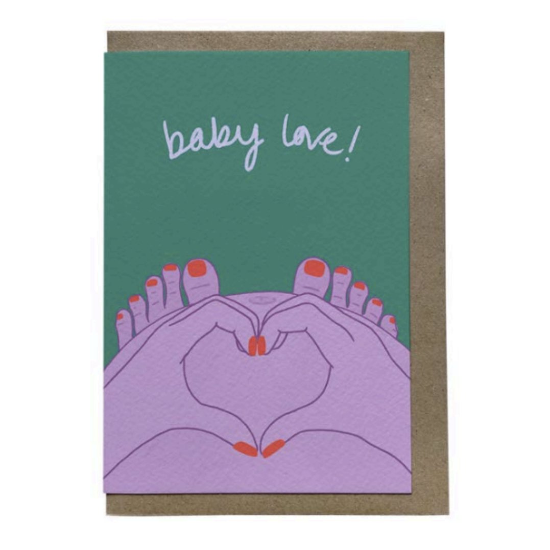 Baby Love Bump Card | Pregnancy Congratulations Card | Hauslife