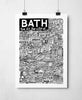 Bath Landmarks Art Print – City Wall Art - Hauslife