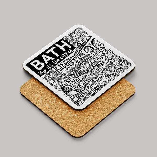 Bath Landmarks Square Coaster - Hauslife