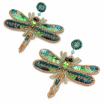 Beaded Dragonfly Earrings - Hauslife