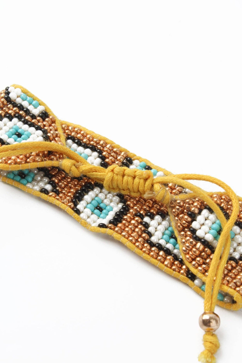 BEADED GOLD MULTI EVIL EYE BRACELET - Hauslife