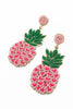 Beaded Pineapple Heart Earrings - Hauslife