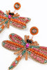 Beaded Pink Dragonfly Earrings - Hauslife