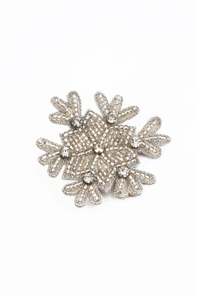 Beaded Snowflake Brooch - Hauslife