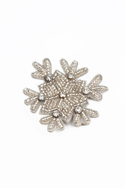 Beaded Snowflake Brooch - Hauslife