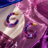 Beatriz Petite Resin Hoop Earrings - Hauslife