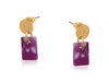 Beatriz Petite Resin Rectangle Stud Earrings - Hauslife