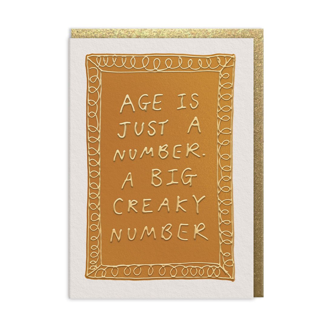 Big Creaky Number Greeting Card - Hauslife