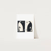 Black And White Dogs Art Print - Hauslife