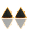 Black Onyx Triangle Earrings - Hauslife