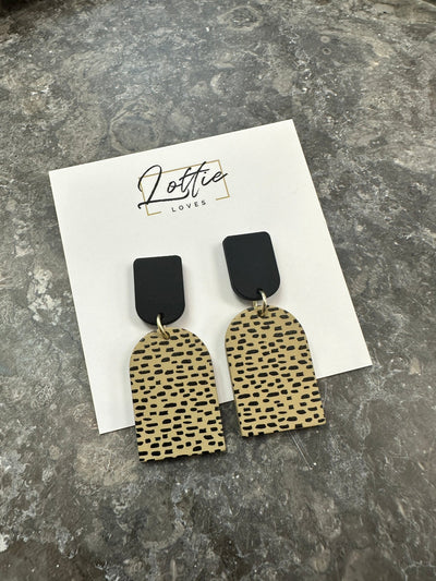 Black & Tan Earrings - Hauslife