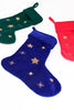 Blue Beaded Star Stocking - Hauslife