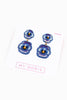 Blue Pansy Beaded Flower Earrings - Hauslife