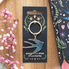 Blue Spread Your Wings Swallow Keyring - Hauslife