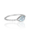 Blue Topaz Twisted Silver Ring - Hauslife