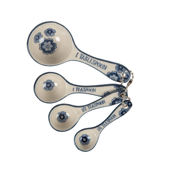 Blue Willow Floral Measuring Spoons - Hauslife