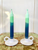  ‘Blueberry Matcha’ Hand Dipped Dinner Candle - Hauslife