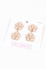 Blush Pink Floral Drop Beaded Earrings - Hauslife