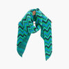 Bobbie Blue/Green Zig-Zag Heavyweight Scarf - Hauslife