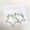 Brass Star Earrings - Hauslife