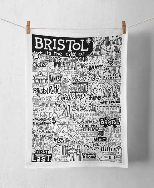 Bristol Landmarks 100% Cotton Tea Towel - Hauslife