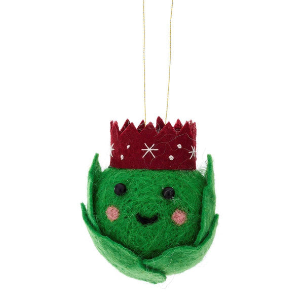 Brussel Sprout Felt Hanging Decoration - Hauslife