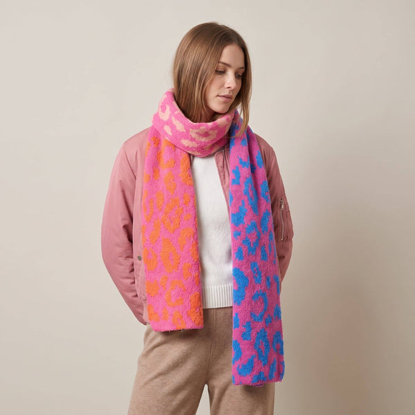Cara Pink Leopard Heavyweight Scarf - Hauslife