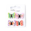 Card of 4 fimo style butterfly mini clamps. 1cm - Hauslife