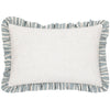 Carmon Stripe Ruffle Cushion - Blue - Hauslife