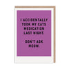 Cat Medication Card - Hauslife