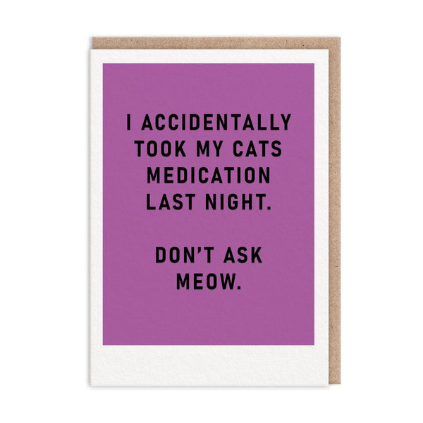 Cat Medication Card - Hauslife