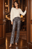 Celeste Rhinestone Collar Jumper – Cream - Hauslife