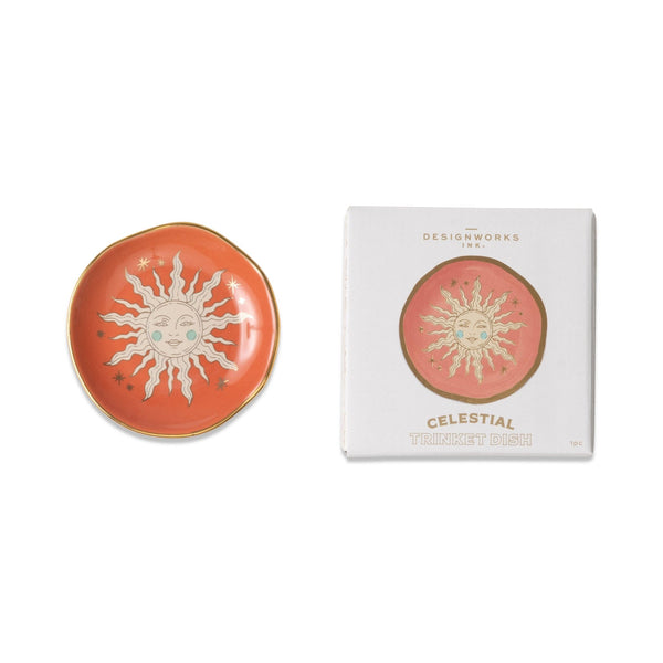 Celestial Ceramic Trinket Dish - Terracotta Sun - Hauslife