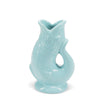 Ceramic fish vase - Aqua blue - Hauslife