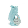 Ceramic fish vase - Aqua blue - Hauslife