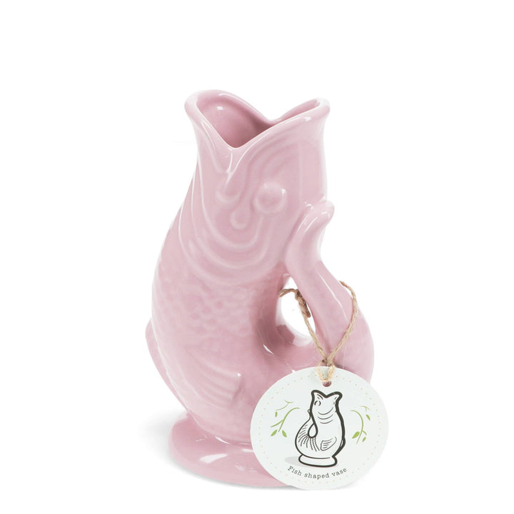 Ceramic fish vase - Pink - Hauslife