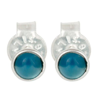 Chalcedony Sterling Silver Studs - Hauslife