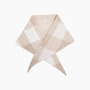Check Triangle Heavyweight Scarf in Cream - Hauslife