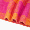 Check Triangle Heavyweight Scarf in Orange/Pink - Hauslife