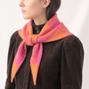 Check Triangle Heavyweight Scarf in Orange/Pink - Hauslife
