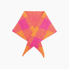 Check Triangle Heavyweight Scarf in Orange/Pink - Hauslife
