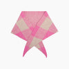 Check Triangle Heavyweight Scarf in Pink/Cream - Hauslife