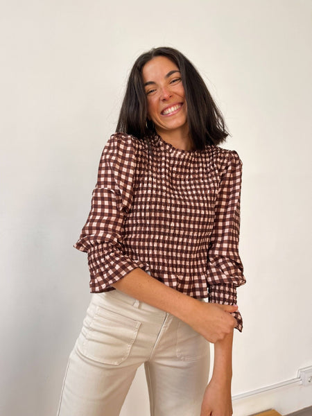Chía Brown Blouse - Hauslife