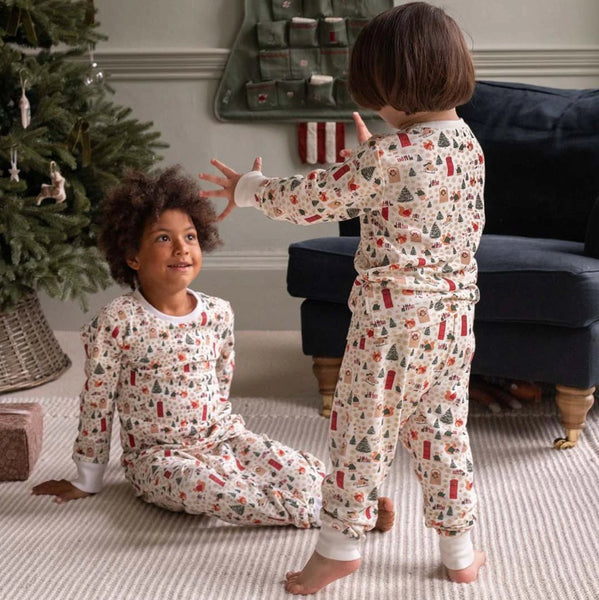 Children's Jersey Pyjamas - Festive Forest - Hauslife