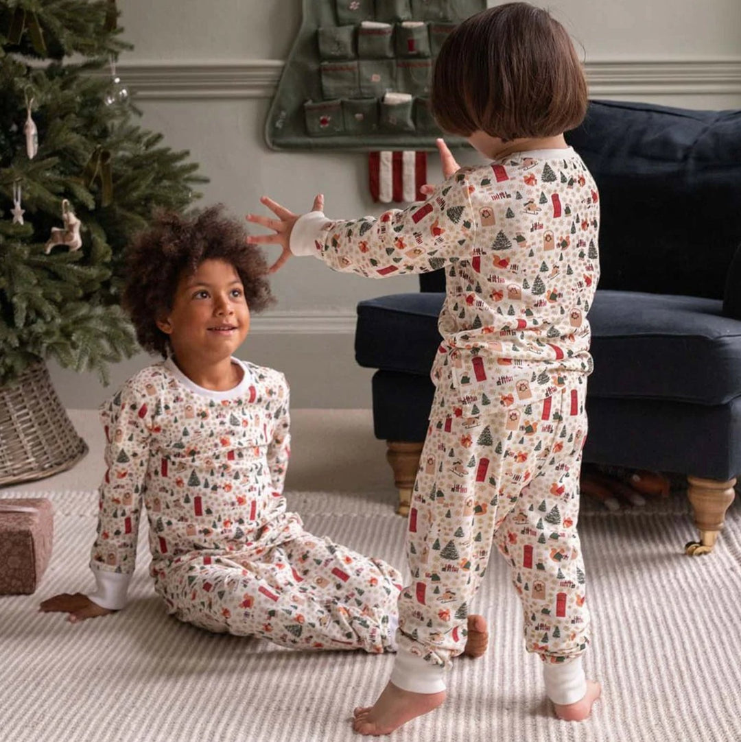 Children's Jersey Pyjamas - Festive Forest - Hauslife